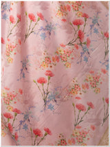 Pink Color Tissue Saree With Blouse Piece.