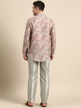 Warm Light-Brown Cotton Kurta Set