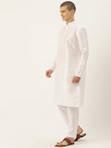 Traditional Weave Multicolour Kurta Set