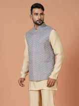 Kurta Jacket Set in Multicolour