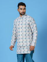 Kurta Jacket Set in Multicolour