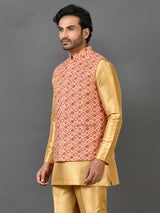 Kurta Jacket Set in Multicolour