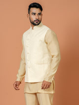 Kurta Jacket Set in Multicolour