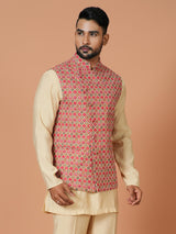 Kurta Jacket Set in Multicolour