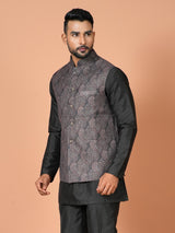 Kurta Jacket Set in Multicolour