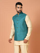 Kurta Jacket Set in Multicolour