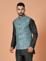 Kurta Jacket Set in Multicolour