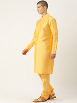 Sunlit Yellow Ethnic Nehru Jacket Set