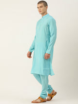 Playful Artistic Nehru Jacket Kurta Set