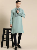 Green Viscose Rayon Kurta Set