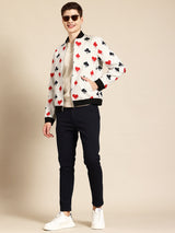 Card Suit Bomber Jacket
