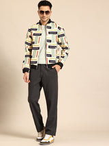 Color Block Striped Jacket