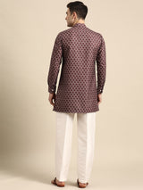 Royal Maroon Cotton Kurta Set