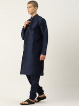 Classic Blue Formal Nehru Jacket Set