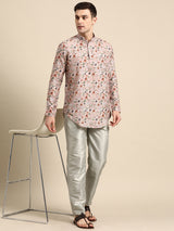 Warm Light-Brown Cotton Kurta Set