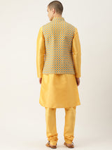 Sunlit Yellow Ethnic Nehru Jacket Set