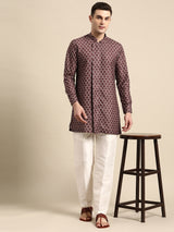 Royal Maroon Cotton Kurta Set