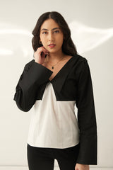 Rhea Top cotton poplin
