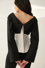 Rhea Top cotton poplin