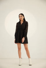 Kate Dress lace and cotton poplin