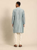 Light Blue Muslin Cotton Kurta Set