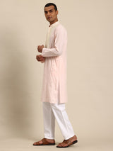 Baby Pink Muslin Cotton Kurta Set