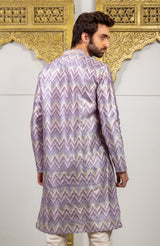 Purple  Color Printed  Kurta