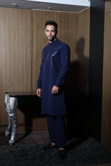 Midnight Crepe Kurta Set