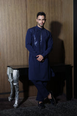 Midnight Crepe Kurta Set