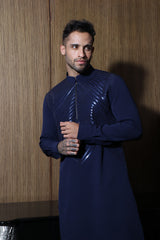 Midnight Crepe Kurta Set