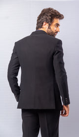 Black  colour  Hand Embroidered & handwork  ,blazer  &  pant set.
