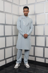 Ivory Crepe Kurta Set