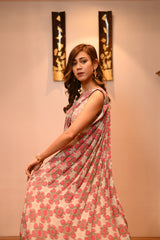 Draped  saree