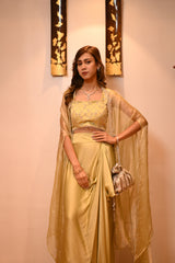 Cape dhoti set