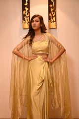 Cape dhoti set
