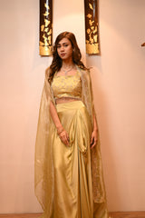 Cape dhoti set