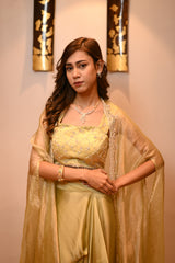 Cape dhoti set