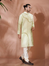 Sophisticated Pista Green Cotton Kurta Set