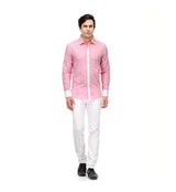 Pale Pink Printed Fine Poplin fabric sasyafashion