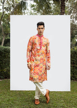 DIAMOND PRINTED MIRROR CHEETA KURTA SET sasyafashion