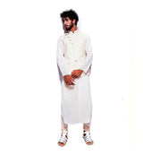 Muslin (Kurta & Churidar) + Khadi (Waistcoat) Ivory Printed sasyafashion