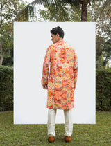 DIAMOND PRINTED MIRROR CHEETA KURTA SET sasyafashion