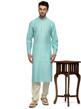 Teal Textured cotton silk sasyafashion