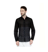 Black Printed Fine Cotton fabric sasyafashion