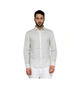 Ivory Printed Fine Cotton sasyafashion