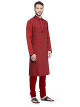 Kurta Churidar Katan Wine Colour sasyafashion
