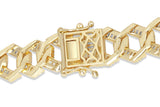 CUBAN RECTANGLE LINK BRACELET sasyafashion