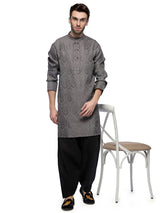 Grey Textured Cotton Silk sasyafashion