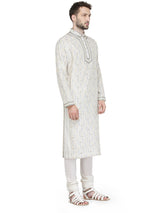 Kurta Churidar Chanderi Ivory sasyafashion