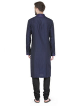 Kurta Churidar Chanderi Indigo sasyafashion